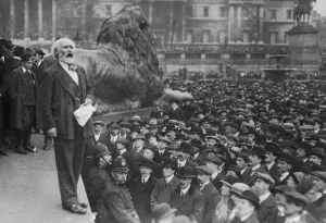 Meeting Prints: Keir Hardie giving a speech