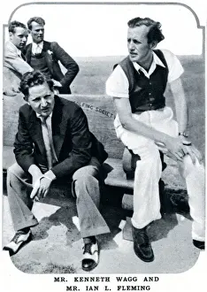 Golf Prints: Kenneth Wagg & Ian Fleming at Whites Club golf tournament