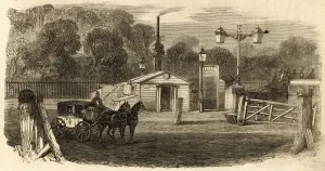 Gates Prints: Kensington Toll Gate, London, c. 1864