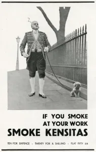 Cigarette Prints: Kensitas advertisement, 1929