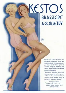 Bras Prints: Kestos underwear advert 1934