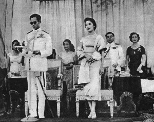 1958 Prints: King Bhumibol Adulyadej and Queen Sirikit of Thailand
