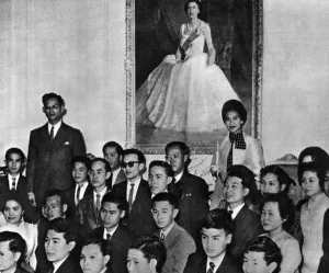 Tour Prints: King Bhumibol and Queen Sirikit of Thailand in New Zealand
