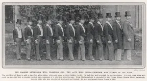 Princes Prints: King Chulalongkorn (Rama V) of Siam with eleven of his sons