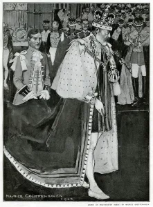Ceremonial Prints: King Edward leaving Westminster Abbey