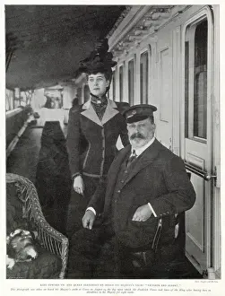 Consort Prints: King Edward and Queen Alexandra consort on board His Majestys Yacht