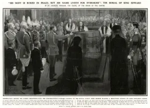 Floor Prints: King Edward VII burial in St. George s, Windsor 1910