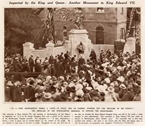 Hospital Prints: King Edward VII Memorial Unveiled at Northampton 1913