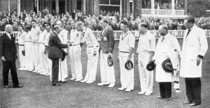 Wyatt Prints: The King with the English cricket team