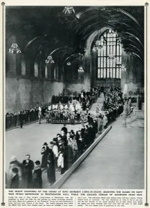 Coffin Prints: King George Lying-in-state at Westminster Hall