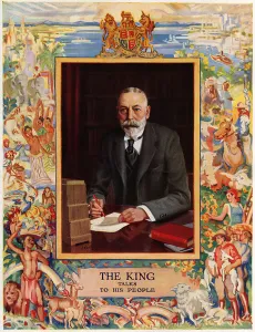 Desk Prints: King George V broadcasting to the nation