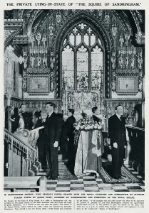 Ceremony Prints: King George V, lying-in-state at Sandringham