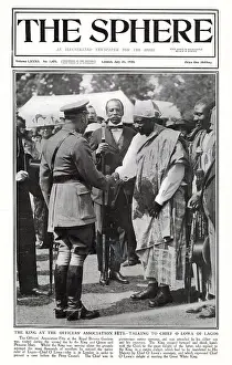 1920 Prints: King George V at the Officers Association Fete at the Royal Botanic Gardens