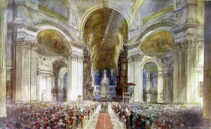 1935 Prints: King George V Silver Jubilee Service in St. Pauls Cathedral