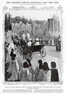 King Prints: King George V travels to the Crystal Palace to see preparations for the Empire Festival