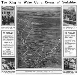 Tours Prints: King George V - Visit to Yorkshire