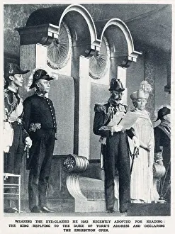 Opening Prints: King George V, wearing the eye-glasses he had recently adopted for reading