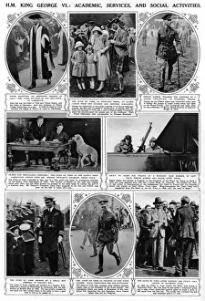Duties Prints: King George VI - academic, services & social activities