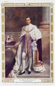 Sovereign Prints: King George VI in Coronation Robes by Albert Collings