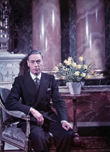 Sixth Prints: King George VI pictured with flowers