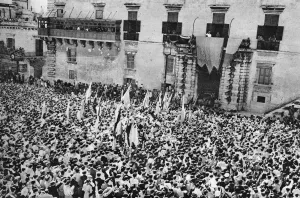 Balcony Prints: King George VI visits Malta in 1943
