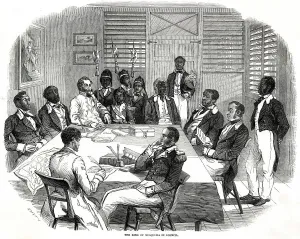 Table Prints: The King of Mosquitia in Council 1847