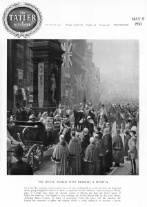 Custom Prints: King and Queen going to open Festival of Britain, 1951