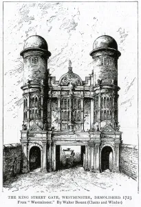 18th Prints: The King Street Gate, Westminster