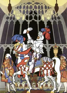 Chivalry Prints: The Kings Champion entering Westminster Hall