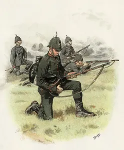 Kings Prints: King's Royal Rifle Corps Date: 1889