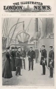 Discovery Prints: The Kings Visit to the Antarctic exploring ship Discovery
