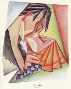 Romance Prints: The Kiss by Autori