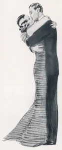 Valentines Prints: Kissing Couple