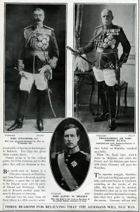 Heroes Prints: Kitchener, French, and King Albert of Belgium, WW1