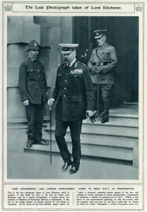 Kitchener Prints: Kitchener as war minister: one of his last public acts, 1916