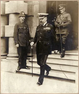 Herbert Prints: Kitchener as war minister: one of his last public acts, 1916
