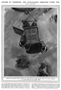 Telephone Prints: Kite Balloon Observers under fire
