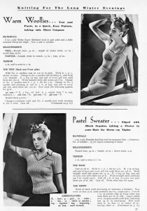 Winter Prints: Knitting for the long winter evenings, 1943