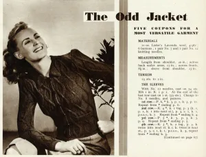 Pattern Prints: Knitting pattern 1941