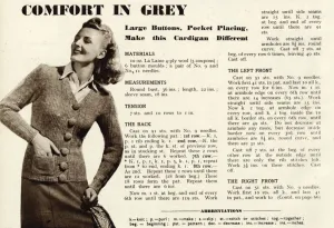 Buttons Prints: Knitting pattern 1941