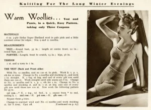 Pattern Prints: Knitting pattern 1943