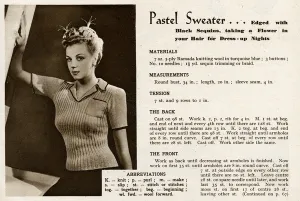 Sweater Prints: Knitting pattern 1943