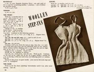 Ribbon Prints: Knitting pattern 1945