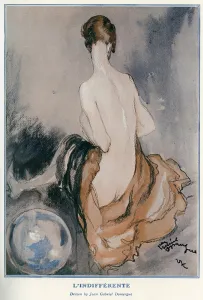Posed Prints: L Indifferente by Jean-Gabriel Domergue
