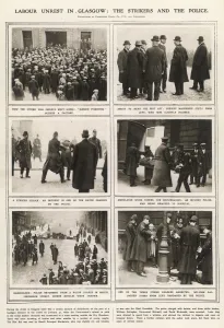 Unrest Prints: Labour unrest in Glasgow