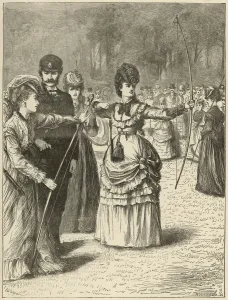 Archery Prints: A Ladies Archery Match in Regents Park