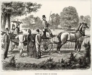 Carriages Prints: LADIES IN CARRIAGE