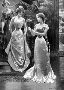 Convention Prints: Ladies at a Christmas ball, c. 1902