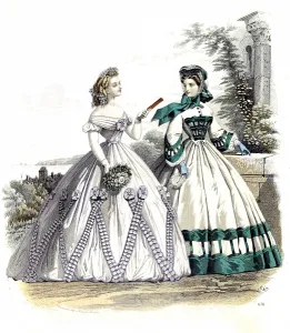 1869 Prints: Ladies fashions from 1869