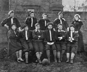Blouse Prints: Ladies Football, 1895: the North Team
